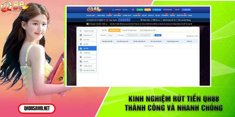Kinh Nghiệm Rút Tiền QH88 Thành Công Và Nhanh Chóng