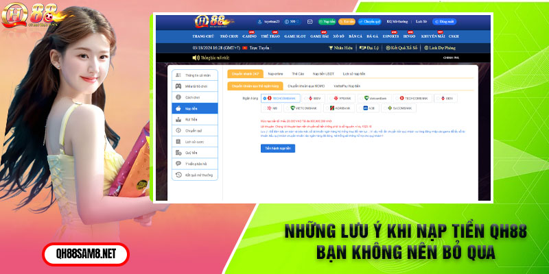 Những Lưu Ý Khi Nạp Tiền QH88 Bạn Không Nên Bỏ Qua